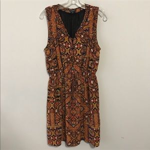 Lucky Brand Boho Dress with Gathered Waist